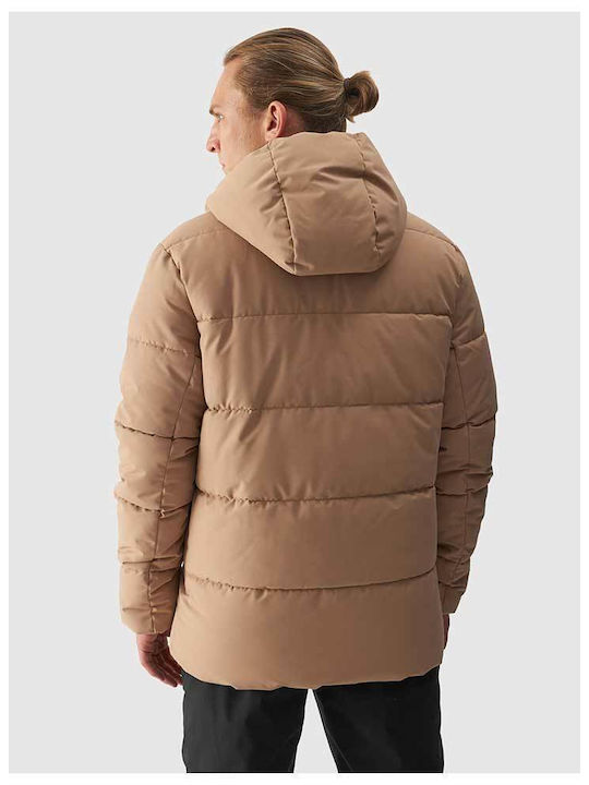 4F Herren Jacke Lässig Braun