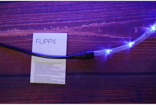 Țeavă luminată 720 Becuri 220V Roșu 30m IP65