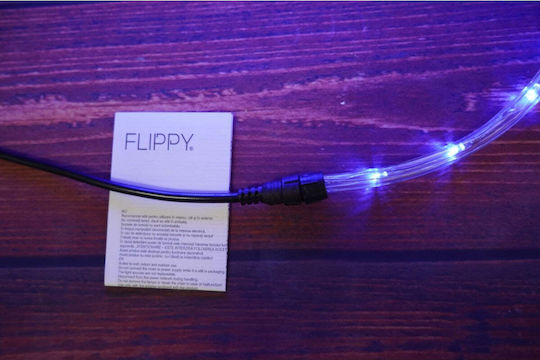 Țeavă luminată 720 Becuri 220V Roșu 30m IP65