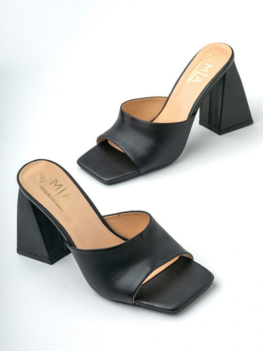 Heel Mules Black