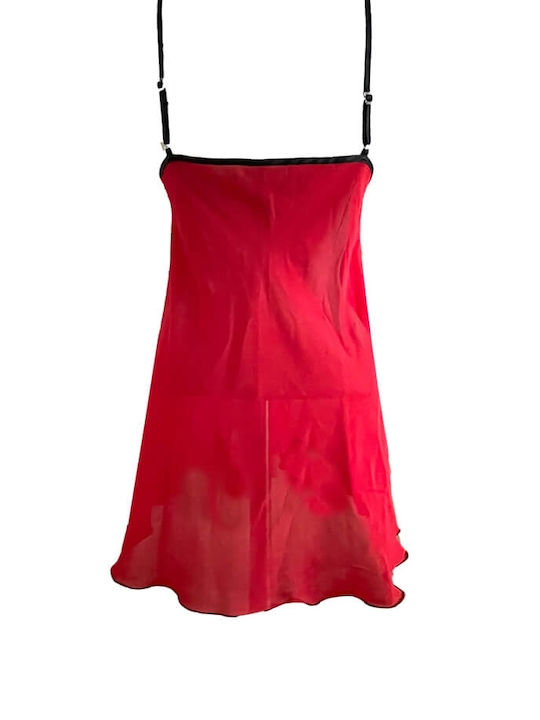 Summer Women's Nightdress Red Asimod