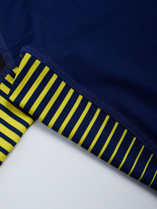 Manto Stripe Ανδρική Κοντομάνικη Μπλούζα MN-R851-BL για Jiu-Jitsu Μπλε