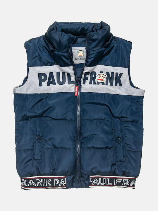 Kids' Casual Jacket Sleeveless with Hood Navy Blue