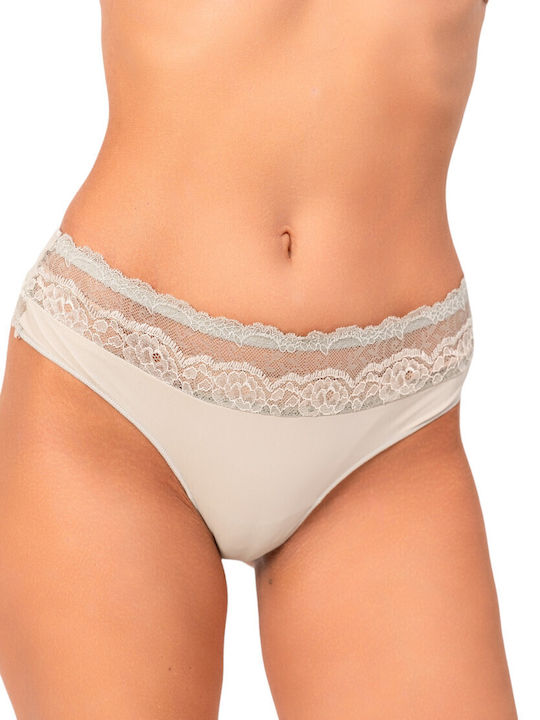 Damen Brasilien mit Spitze Gray