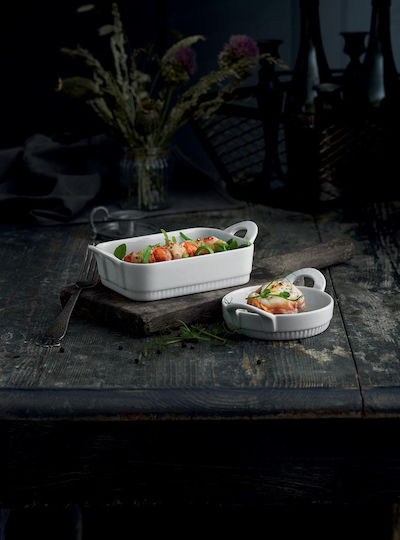 Pillivuyt Porcelain Round Heat-Resistant Cookware 12x12x4cm