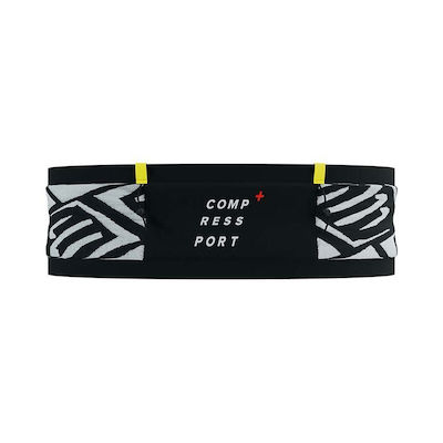 Compressport Freebelt Pro CU00011B-BLACK/WHITE Running Belt Black