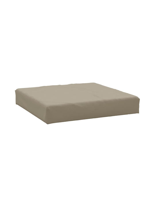 vidaXL Wasserdichtes Sitzbank-Kissen mit Rückenlehne Taupe 2Stück 60x60cm