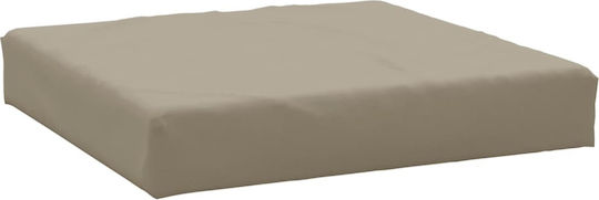 vidaXL Pernă Waterproof Pentru Bancă De Perne Pentru Scaune De Grădină Cu Spătar Taupe 2 Bucăți 60x60 Cm