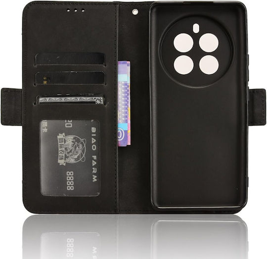 Back Cover Δερματίνης / Πλαστικό Μαγνητικό Μαύρο (Realme 12+)