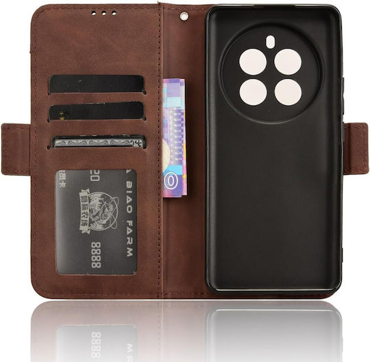 Book Piele artificială / Plastic Maro (Realme 12+)