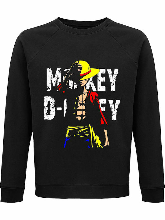 Monkey D.Luffy Sweatshirt One Piece Black