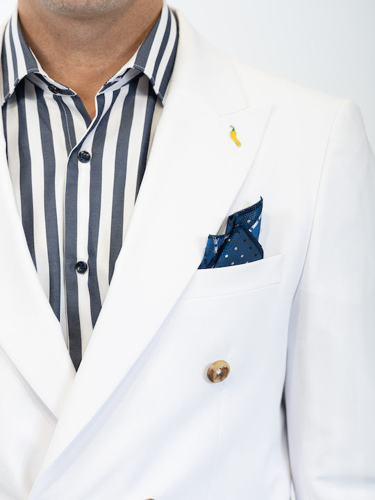 Men's Suit Jacket Slim Fit White