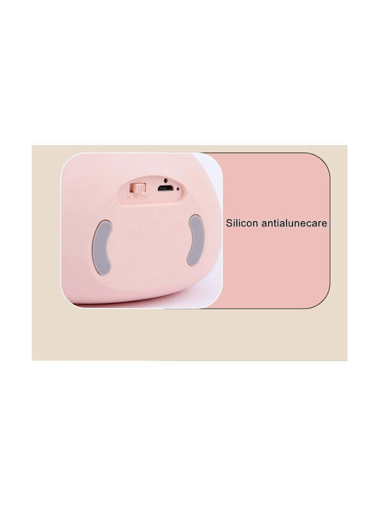 Portable Night Light 2 Operating Modes Flippy Non-toxic Silicone Usb Rechargeable Motion Sensor Pink Bunny