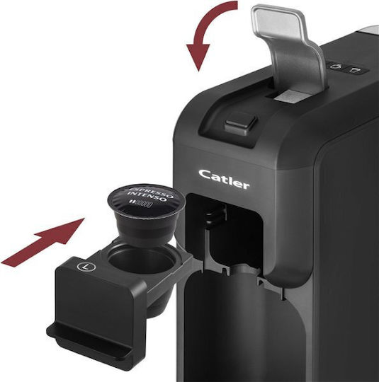 Catler ES 703 Porto Καφετιέρα για Κάψουλες Cafissimo Πίεσης 15bar Μαύρη