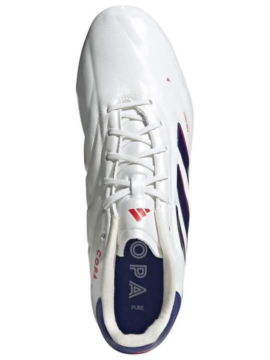adidas Copa Pure.2 Elite FG White Football Shoes with Cleats adidas Copa Pure.2 Elite FG White Football Shoes with Cleats