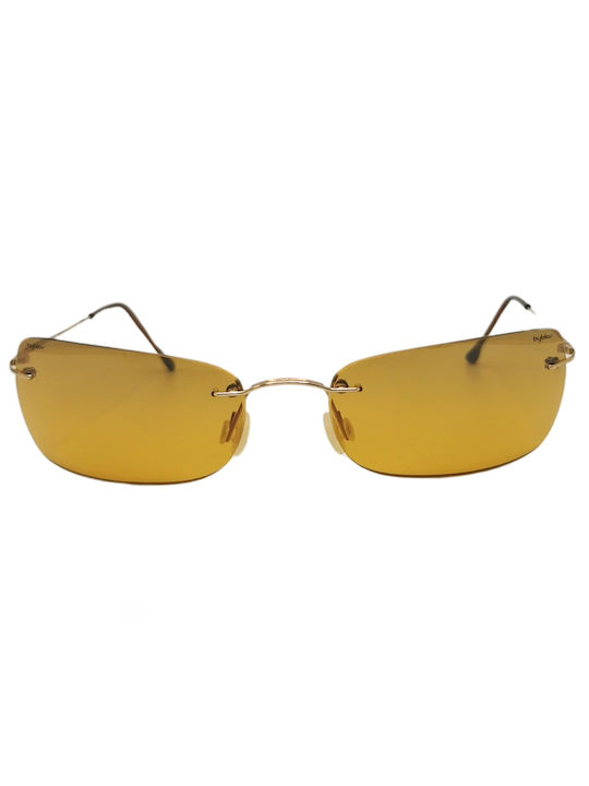 Byblos Sunglasses with Gold Metal Frame and Yellow Lens 775S-3001F6