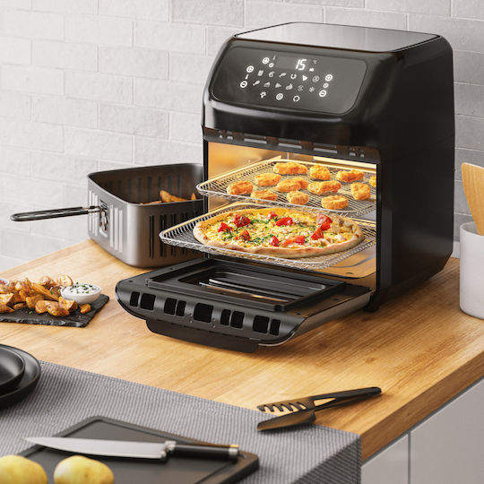 Human Air Fryer 12lt Ασημί HU-391