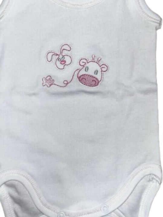 Bunny Bebe Baby Bodysuit White