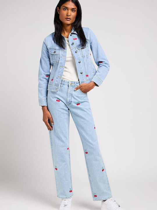 Rider Scurtă Jachetă de femei din denim Albastru