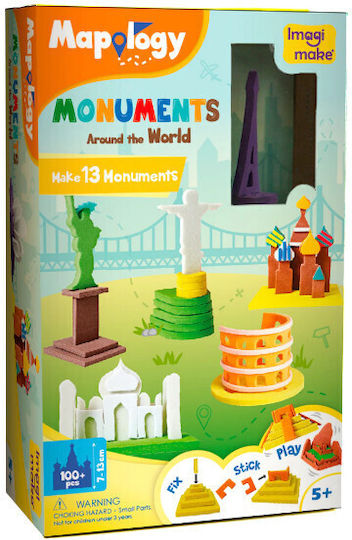 Детски Пъзел 3d Monuments 100бр Imagimake