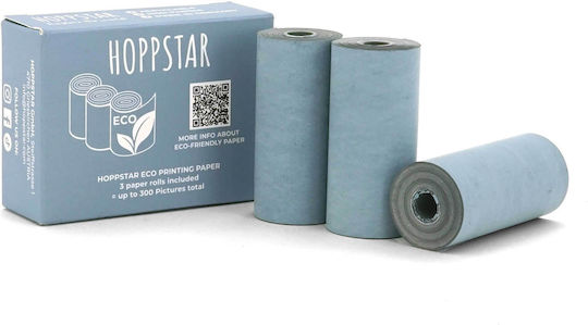 Hoppstar Eco Συσκευασία 3 Ρολά Θερμικού Χαρτιού Γαλάζιο