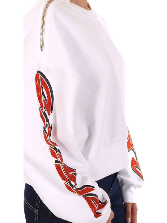 Nausicaa Damen Sweatshirt White-orange