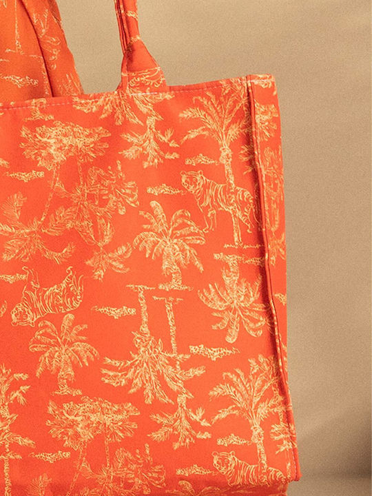 Noidinotte Fabric Beach Bag Orange