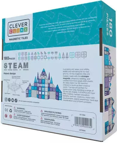 Cleverclixx Magnetisches Bau- und Konstruktionsspielzeug Für Kinder Ab 3 Jahren