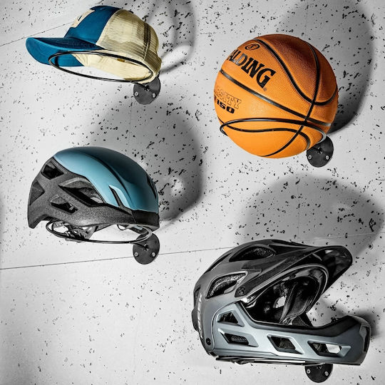 Wall-Mounted Ball Helmet Holder 24 cm Metal 24x19x6.5