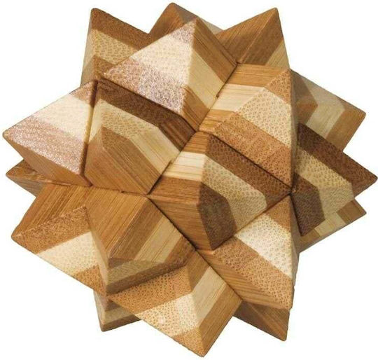 Wooden Bamboo Star Iq Logic Game