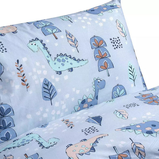 Lino Home Seturi de cearșafuri Single Bumbac Didi Lblue 170x260cm 3buc