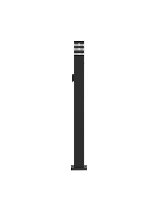 vidaXL Outdoor Floor Lamp Small Post 11W IP44 for E27 Bulb Black