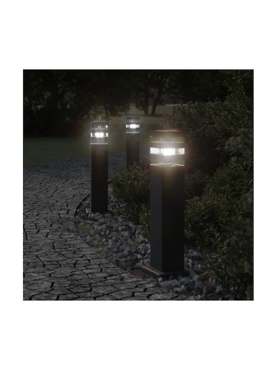 vidaXL Outdoor Floor Lamp Small Post 11W IP44 for E27 Socket Black