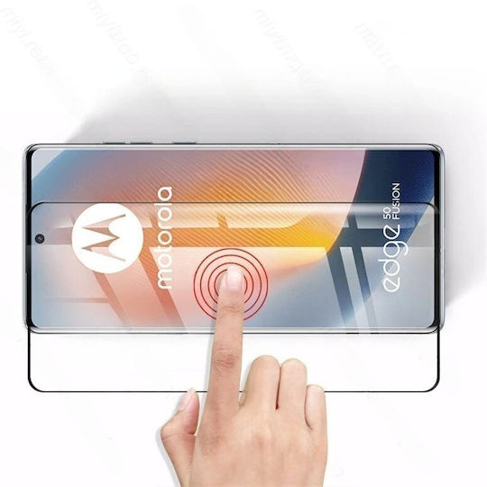 3D Tempered Glass Negru (Motorola Edge 50 Fusion)