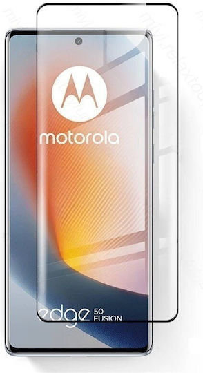 3D Tempered Glass Negru (Motorola Edge 50 Fusion)