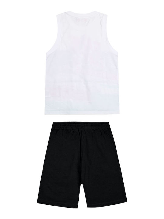 Energiers Kinder Set mit Shorts Sommer 2Stück Black Μακό