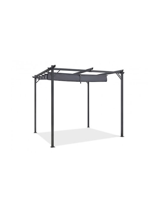 Pergolă De Grădină Din Metal 290x290x220cm Gri 40031429 Pergolă De Grădină Din Metal 290x290x220cm Gri 40031429