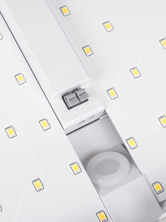 Maclean Energy Επιτοίχιο Εξωτερικό Φωτιστικό LED IP65 12W με Φυσικό Λευκό Φως