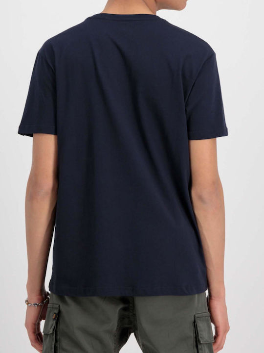 T-shirt Navy Μπλε
