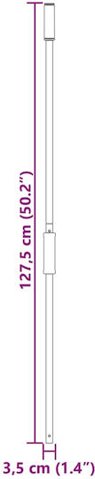 vidaXL 172482 Pole 1.27m
