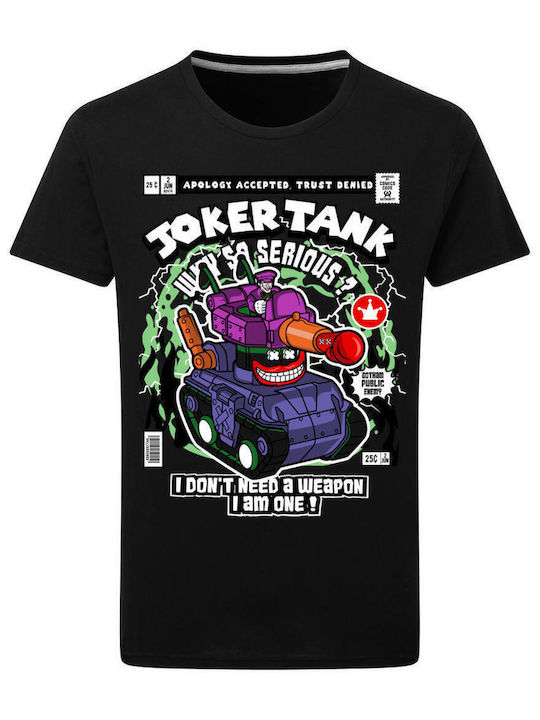 Pop Culture Joker Tank Θεματική Μπλούζα με Στάμπα Μαύρη