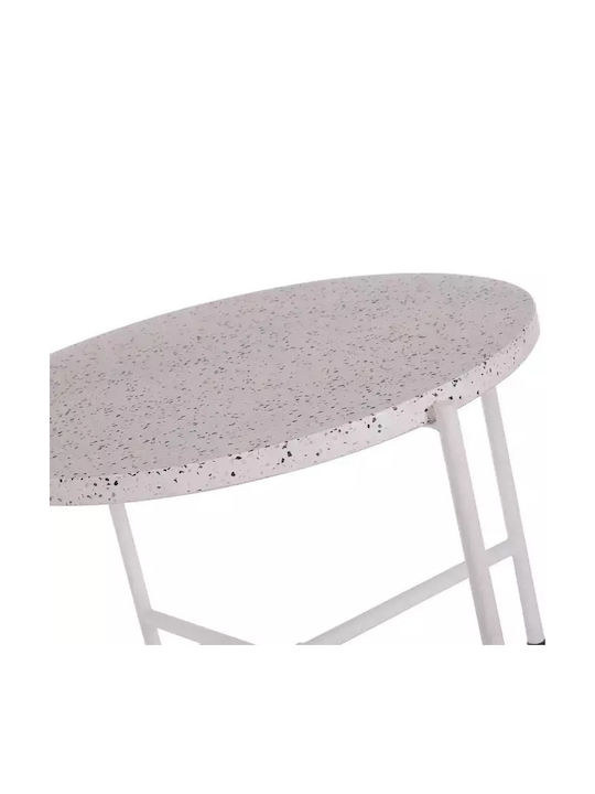 Tisch für kleine Außenbereiche Stabil White 60x60cm