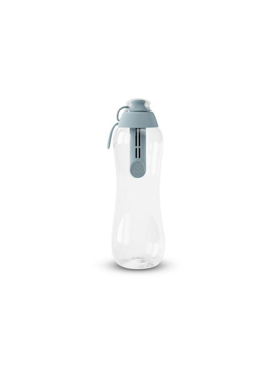 Dafi Παγούρι Πλαστικό με Φίλτρο 500ml Γκρι