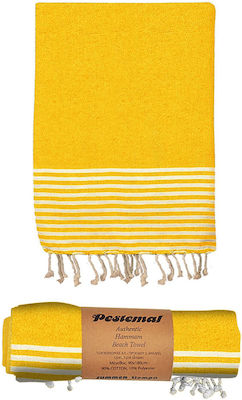 Summertiempo Beach Towel Yellow 180x90cm.