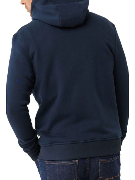 Mexx Men's Sweatshirt Jacket with Hood and Pockets Navy Blue