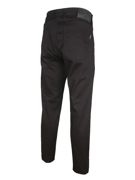 Stefansxxl Men's Trousers Elastic in Regular Fit Black