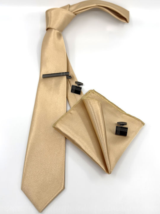 Legend Accessories Set de Cravată pentru Bărbați Tipărit în Culorea Maro