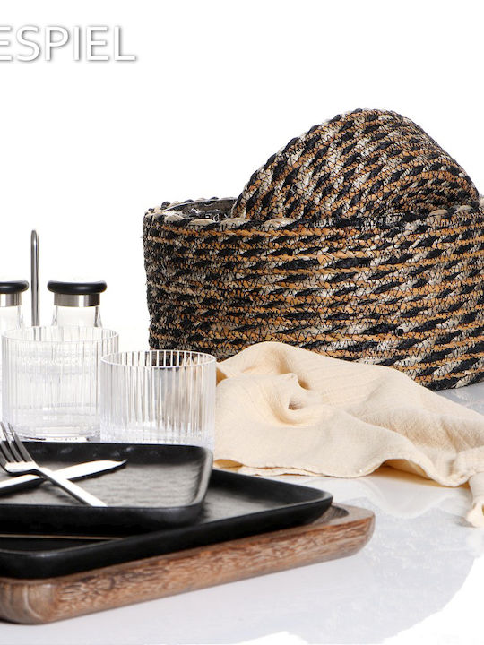 Espiel Bread Box Wicker Beige 21x21x8cm