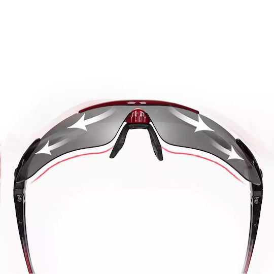 Rockbros Γυαλιά Ποδηλασίας με Μαύρο Σκελετό και Polarized / Διάφανους Φακούς