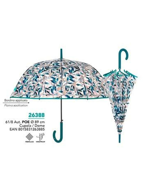 Perletti Automatic Umbrella Compact Transparent